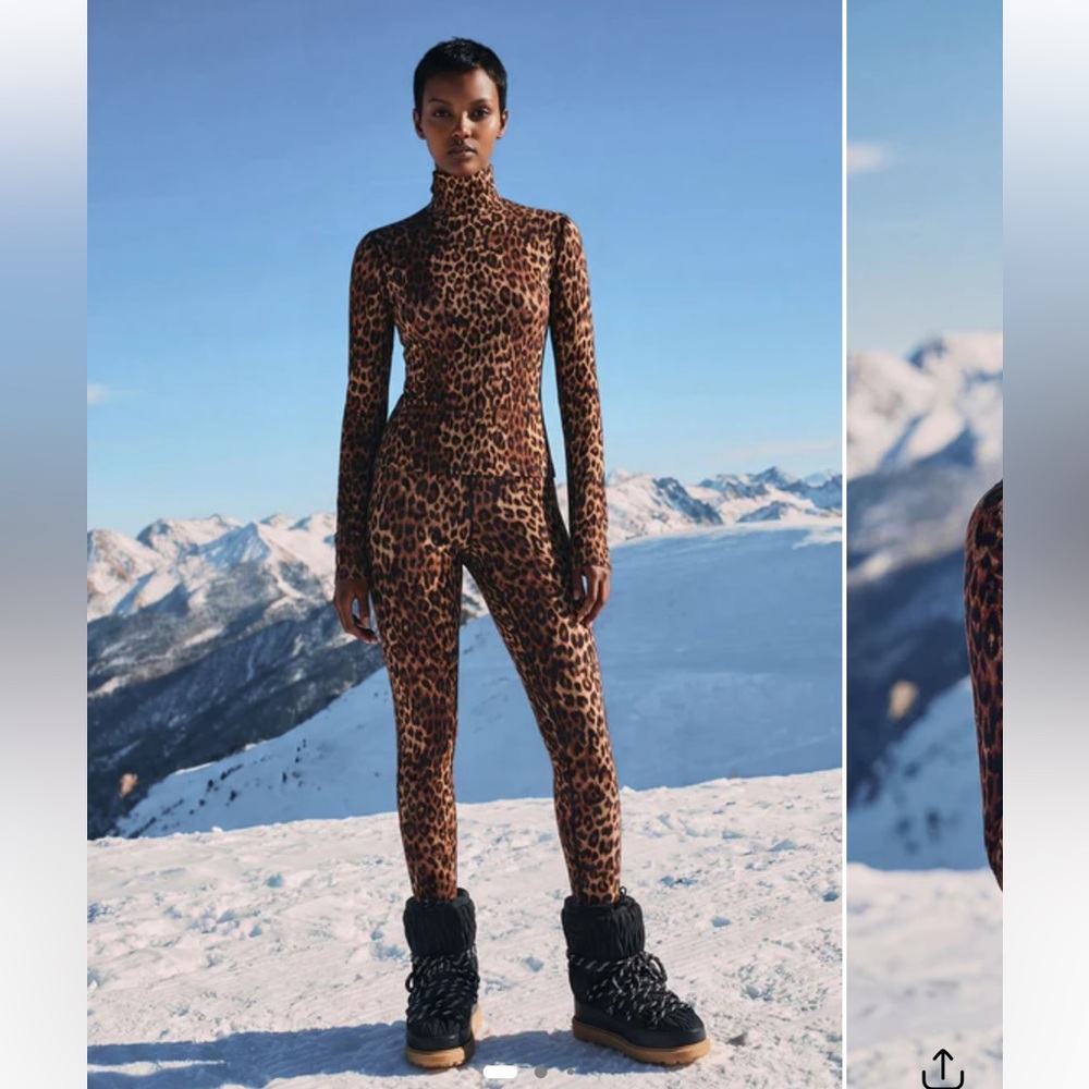 Ski Season Base Layer Set Leopard